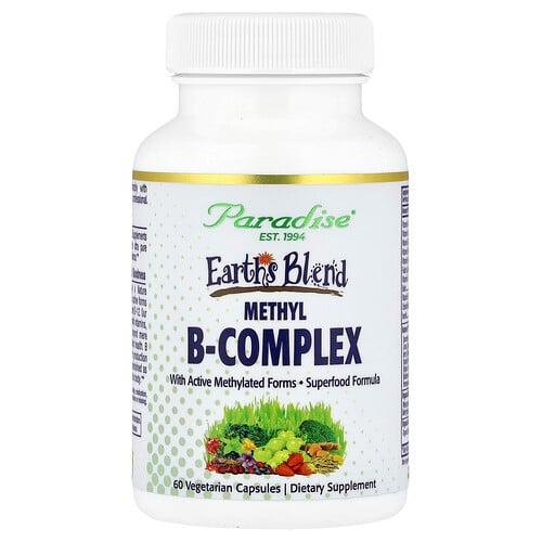 Paradise Herbs Earth S Blend Methyl B Complex 60 Vegetarian Capsules