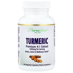 Paradise Herbs Turmeric 180 Vegetarian Capsules 500 Mg Per Capsule