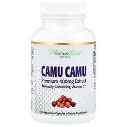 Paradise Herbs Camu Camu Premium Extract 400 Mg 180 Vegetarian Capsules