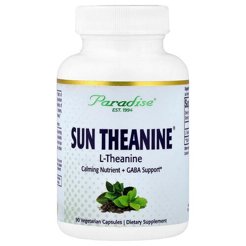 Paradise Herbs Sun Theanine 90 Vegetarian Capsules 200 Mg Per Capsule