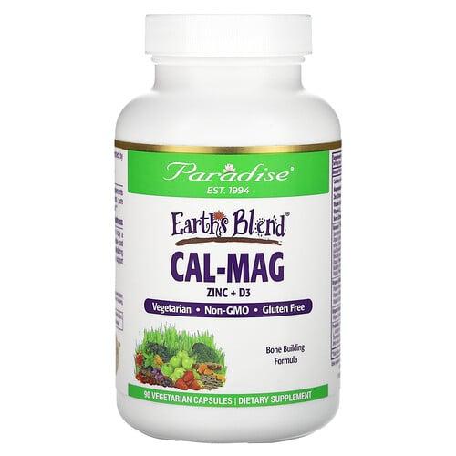 Paradise Herbs Earth S Blend Cal Mag Zinc D3 90 Vegetarian Capsules