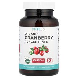 Pure Co Organic Cranberry Concentrate 500 Mg 120 Vegan Capsules