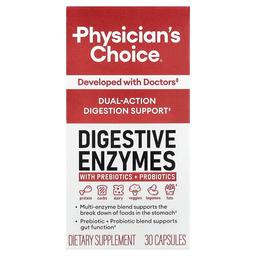 Physician S Choice Digestive Enzymes With Prebiotic Probiotics 30 Capsules
