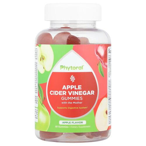 Phytoral Apple Cider Vinegar Gummies With The Mother Apple 60 Gummies