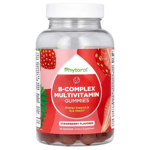 Phytoral B Complex Multivitamin Gummies Strawberry 60 Gummies