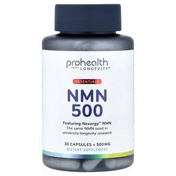 Prohealth Longevity Essentials Nmn 500 500 Mg 30 Capsules