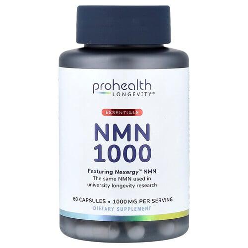 Prohealth Longevity Essentials Nmn 1000 60 Capsules 500 Mg Per Capsule