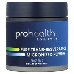 Prohealth Longevity Pure Trans Resveratrol Micronized Powder 30 G