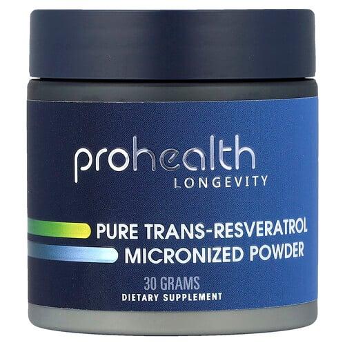 Prohealth Longevity Pure Trans Resveratrol Micronized Powder 30 G