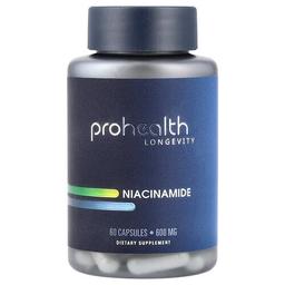 Prohealth Longevity Niacinamide 600 Mg 60 Capsules