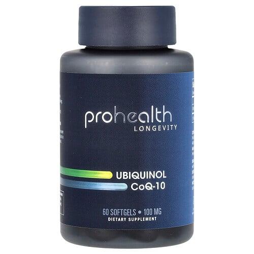 Prohealth Longevity Ubiquinol Coq 10 100 Mg 60 Softgels