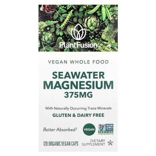 Plantfusion Vegan Seawater Magnesium 120 Organic Vegan Caps