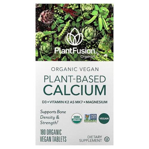 Plantfusion Organic Vegan Plant Based Calcium 180 Organic Vegan Tablets