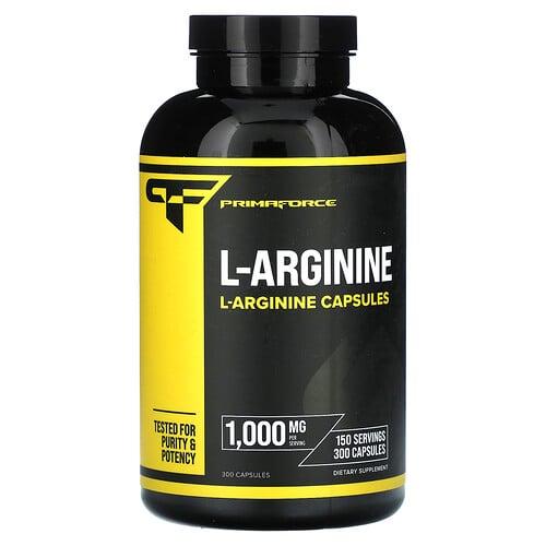 Primaforce L Arginine 300 Capsules 500 Mg Per Capsule