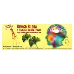 Prince Of Peace Ginkgo Biloba Red Panax Ginseng Extract 30 Bottles 0 34 Fl Oz Each
