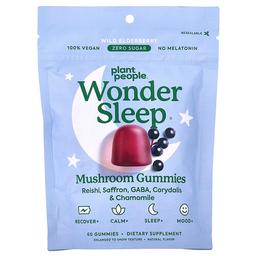 Plant People Wondersleep Mushroom Gummies Wild Elderberry 60 Gummies