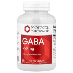 Protocol For Life Balance Gaba 750 Mg 120 Veg Capsules