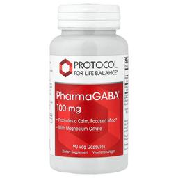 Protocol For Life Balance Pharmagaba With Magnesium Citrate 90 Veg Capsules