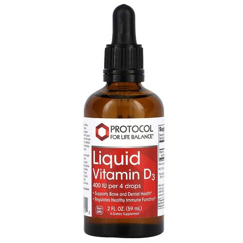 Protocol For Life Balance Liquid Vitamin D3 2 Fl Oz 59 Ml