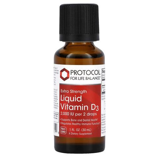 Protocol For Life Balance Liquid Vitamin D3 1 Fl Oz 30 Ml