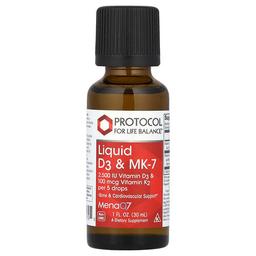 Protocol For Life Balance Liquid D3 Mk 7 1 Fl Oz 30 Ml