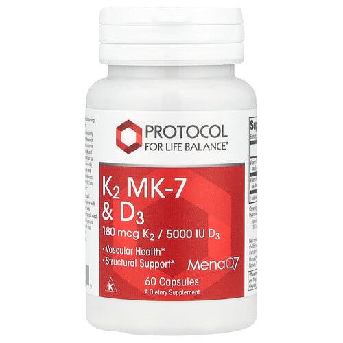 Protocol For Life Balance K2 Mk 7 D3 60 Capsules