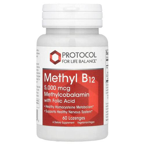 Protocol For Life Balance Methyl B12 5 000 Mcg 60 Lozenges product image