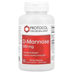 Protocol For Life Balance D Mannose 500 Mg 90 Veg Capsules