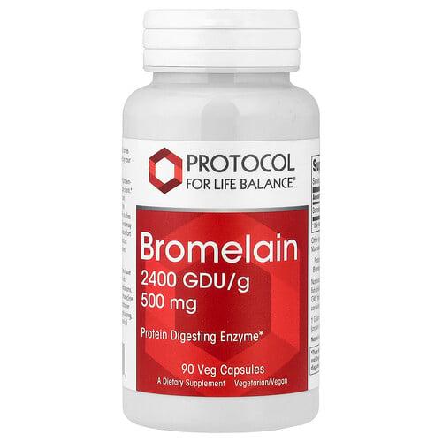 Protocol For Life Balance Bromelain 500 Mg 90 Veg Capsules