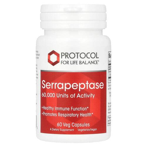 Protocol For Life Balance Serrapeptase 33 Mg 60 Veg Capsules