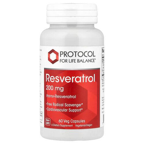 Protocol For Life Balance Resveratrol 60 Veg Capsules