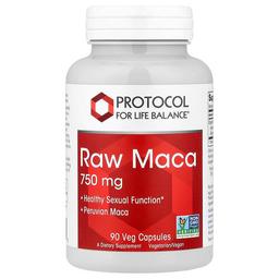 Protocol For Life Balance Raw Maca 750 Mg 90 Veg Capsules