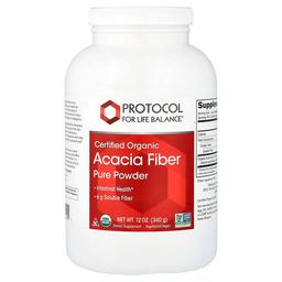 Protocol For Life Balance Certified Organic Acacia Fiber Pure Powder 12 Oz 340 G