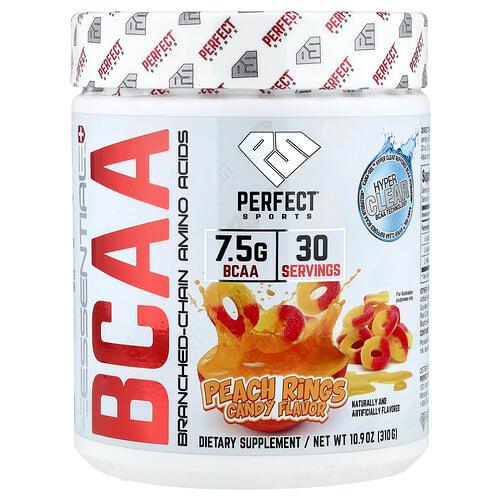 Perfect Sports Bcaa Hyper Clear Peach Rings Candy 10 9 Oz 310 G