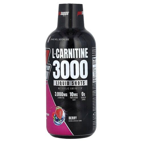 Prosupps L Carnitine 3000 Liquid Shots Berry 16 Fl Oz 473 Ml