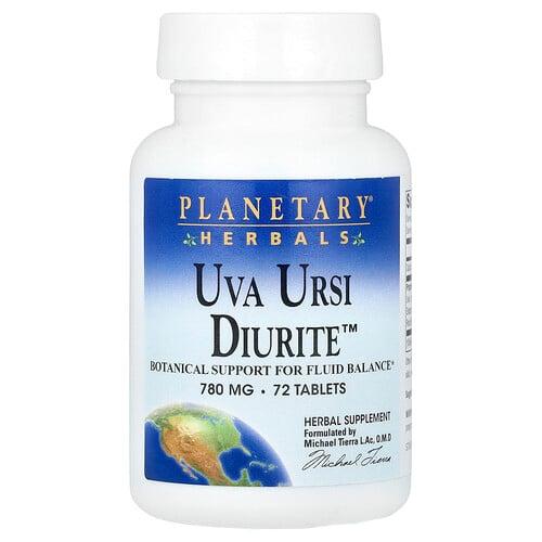 Planetary Herbals Uva Ursi Diurite 72 Tablets