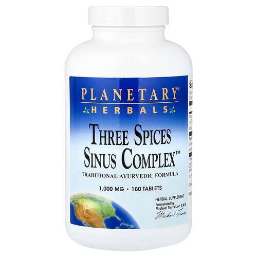 Planetary Herbals Three Spices Sinus Complex 180 Tablets