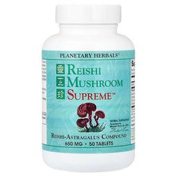 Planetary Herbals Reishi Mushroom Supreme 50 Tablets
