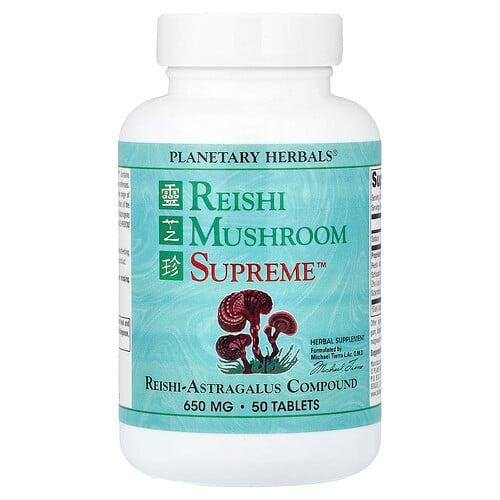Planetary Herbals Reishi Mushroom Supreme 50 Tablets product image