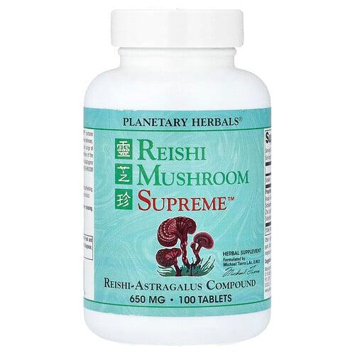 Planetary Herbals Reishi Mushroom Supreme 100 Tablets