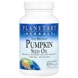 Planetary Herbals Full Spectrum Pumpkin Seed Oil 1 000 Mg 90 Softgels