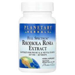 Planetary Herbals Full Spectrum Rhodiola Rosea Extract 60 Tablets 327 Mg Per Tablet