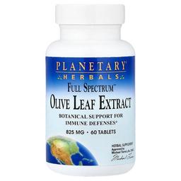 Planetary Herbals Full Spectrum Olive Leaf Extract 825 Mg 60 Tablets