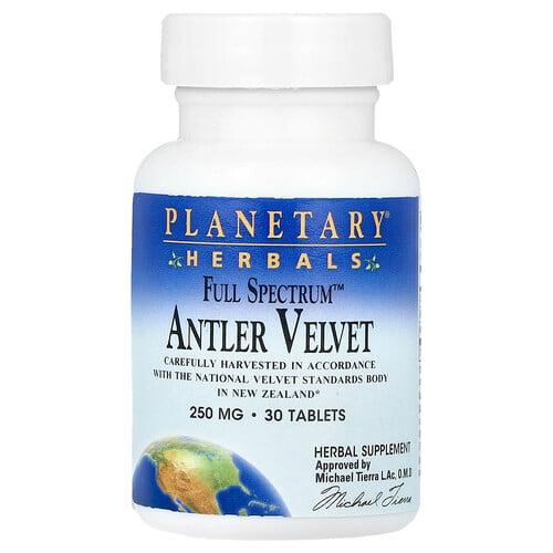 Planetary Herbals Full Spectrum Antler Velvet 30 Tablets 250 Mg Per Tablet
