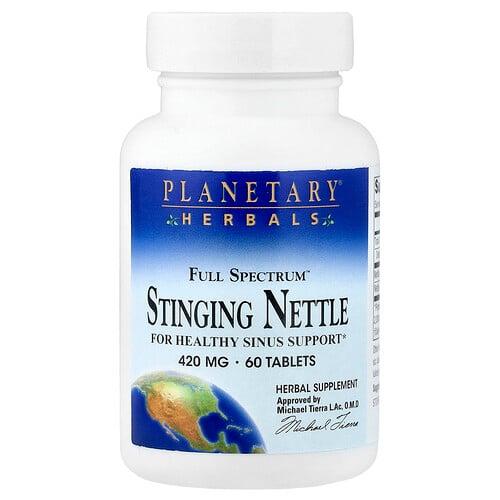 Planetary Herbals Full Spectrum Stinging Nettle 420 Mg 60 Tablets