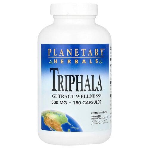 Planetary Herbals Triphala 180 Capsules 500 Mg Per Capsule