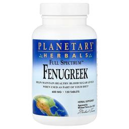 Planetary Herbals Full Spectrum Fenugreek 600 Mg 120 Tablets