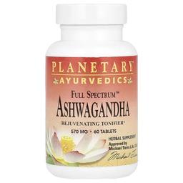 Planetary Herbals Ayurvedics Full Spectrum Ashwagandha 570 Mg 60 Tablets