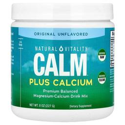 Natural Vitality Calm Plus Calcium Magnesium Calcium Drink Mix Original Unflavored 8 Oz 227 G
