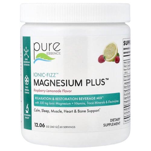 Pure Essence Lonic Fizz Magnesium Plus Raspberry Lemonade 12 06 Oz 342 G